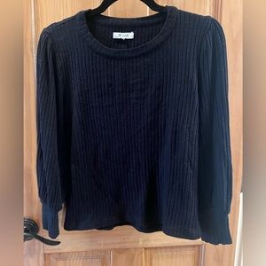 Madewell cropped black sweater